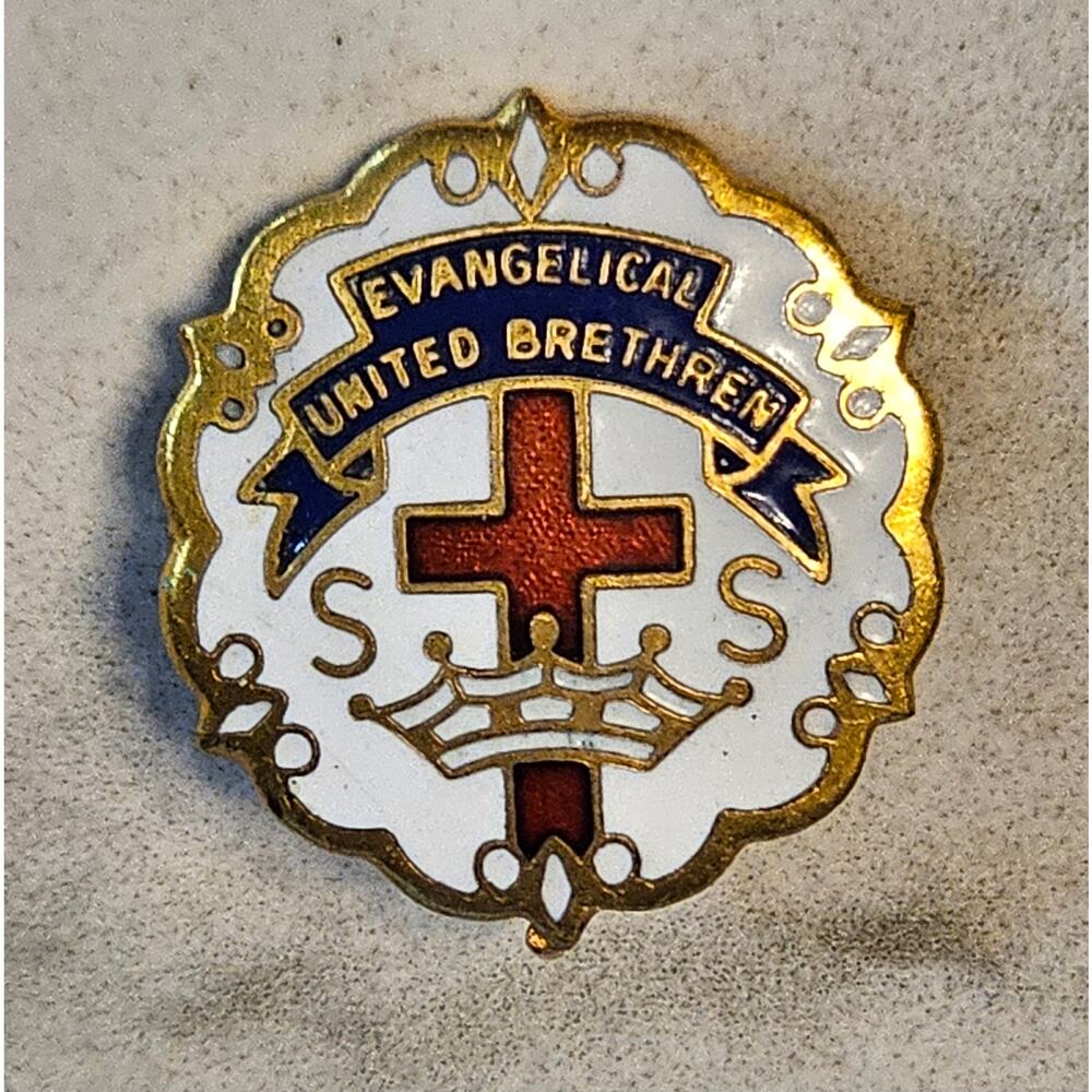 Vintage Evangelical Sunday School Pin Brooch Pendant 1/20 Gold Filled